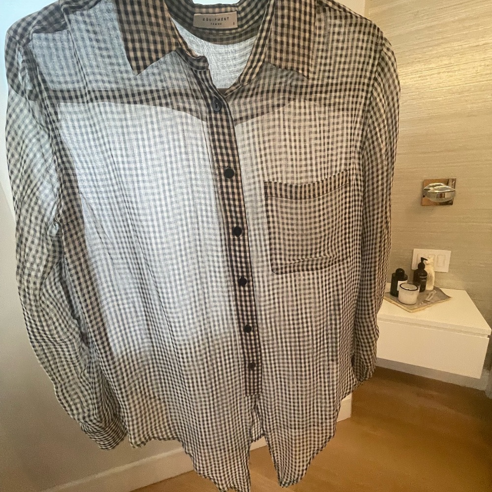 Equipment silk blouse